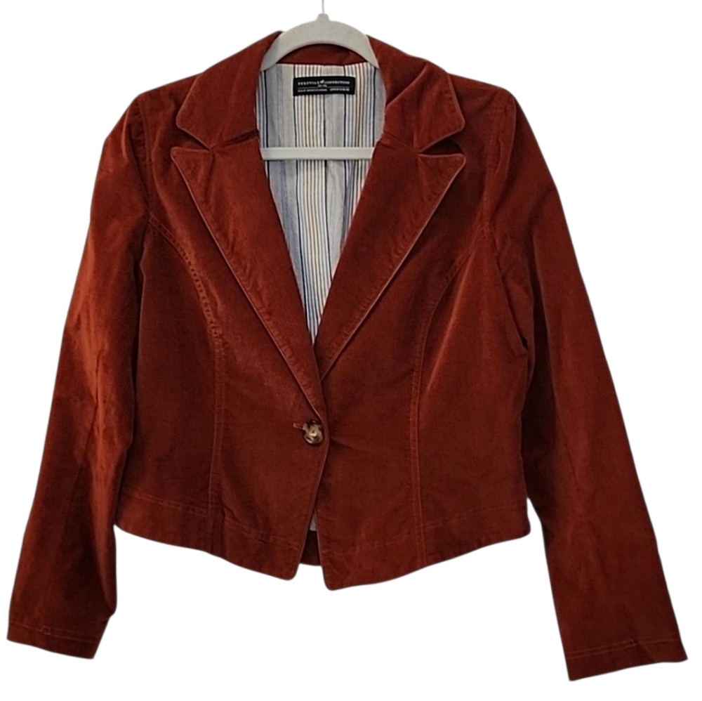 Peruvian Connection Hidalgo Velveteen Jacket Whiskey Size 8 - Picture 3 of 16